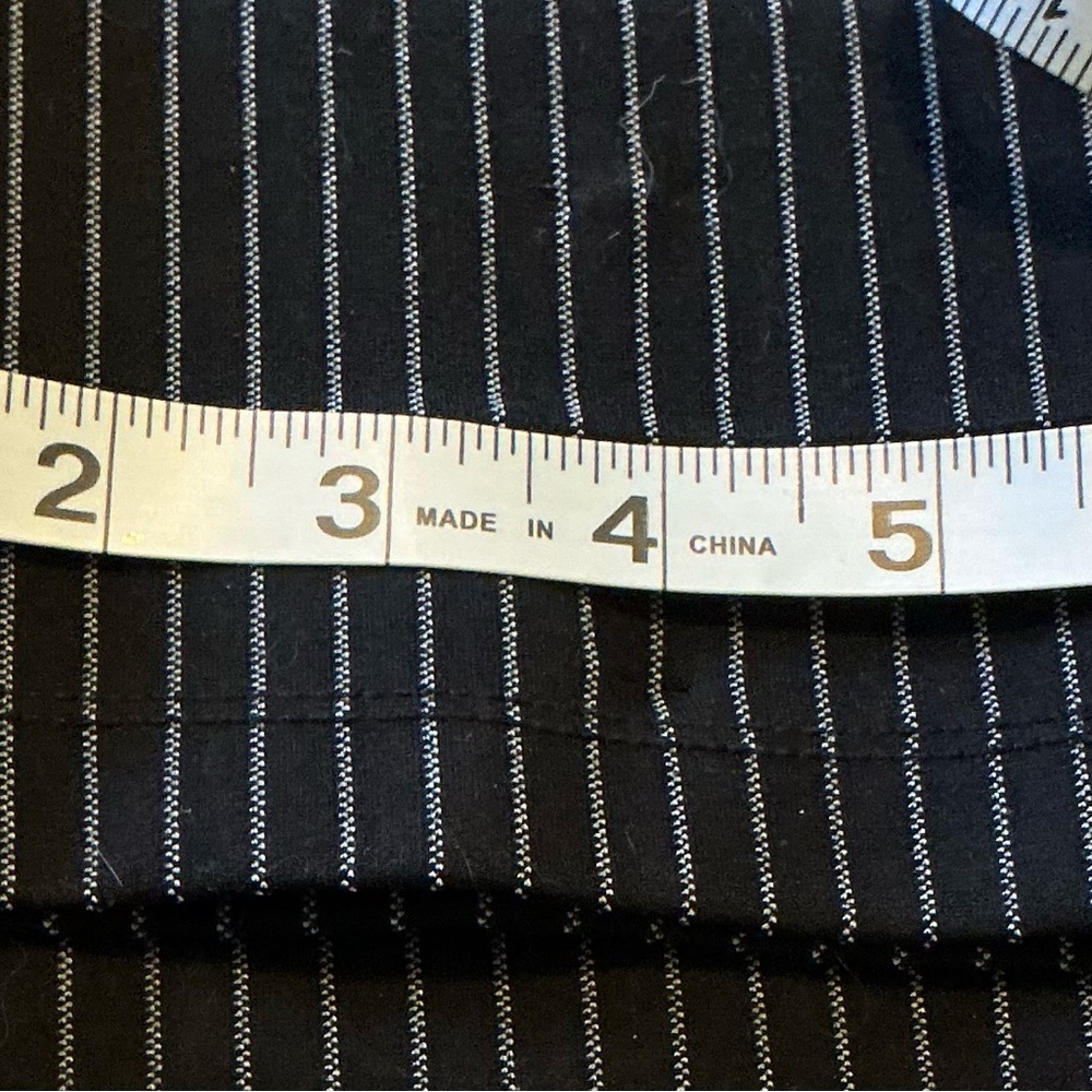 Betabrand Navy Pinstripe Women's Trousers - Picture 5 of 6
